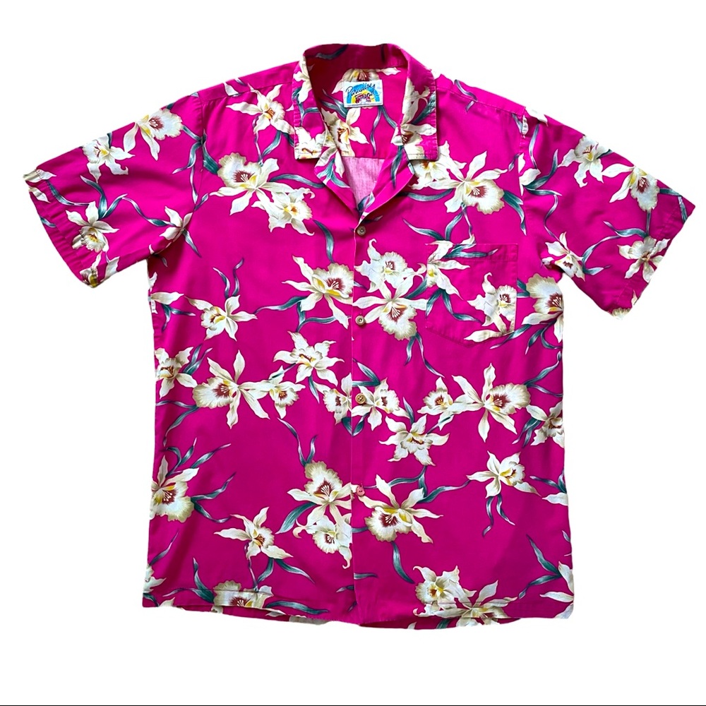 🍿SOLD🍿Floral Hawaiian Button Up Shirt 🌺